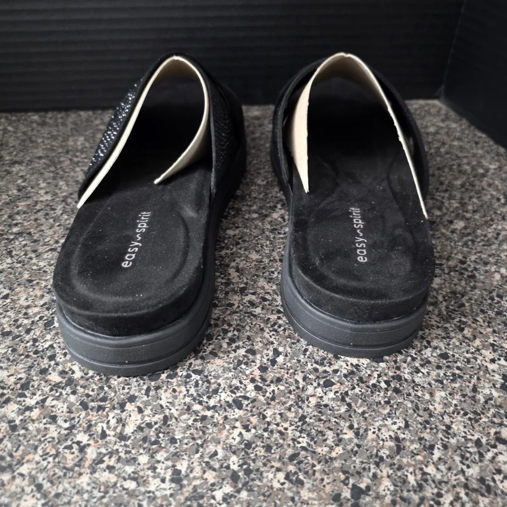 Easy Spirit Women's Shanya Crisscross Rhinestone Sandals Size 9 M Black